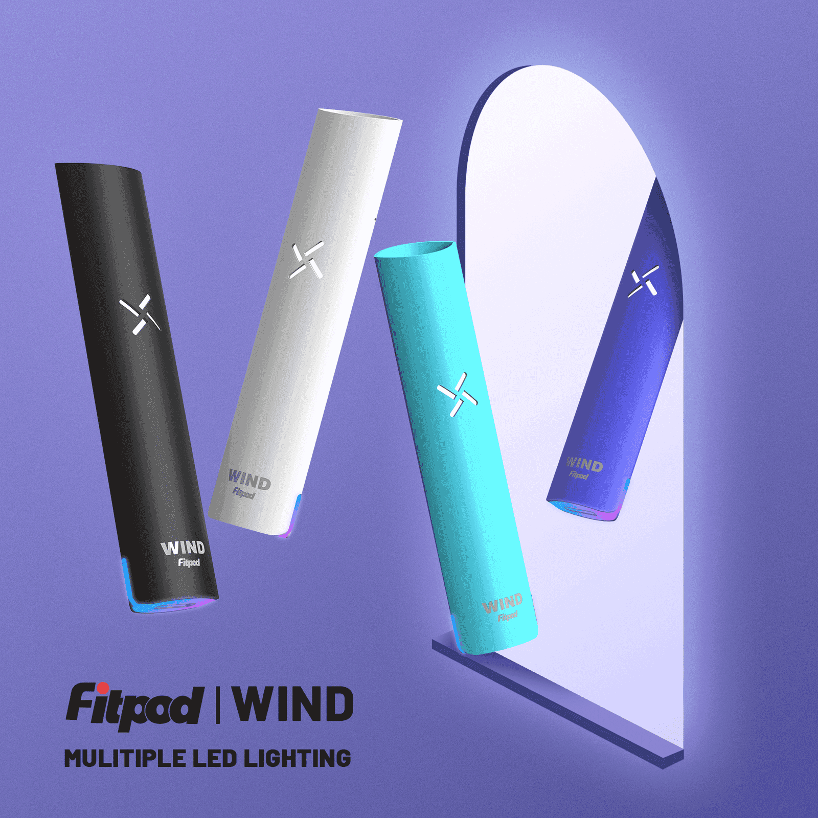 Fitpod Wind氣流發光一代電子煙可調壓主機